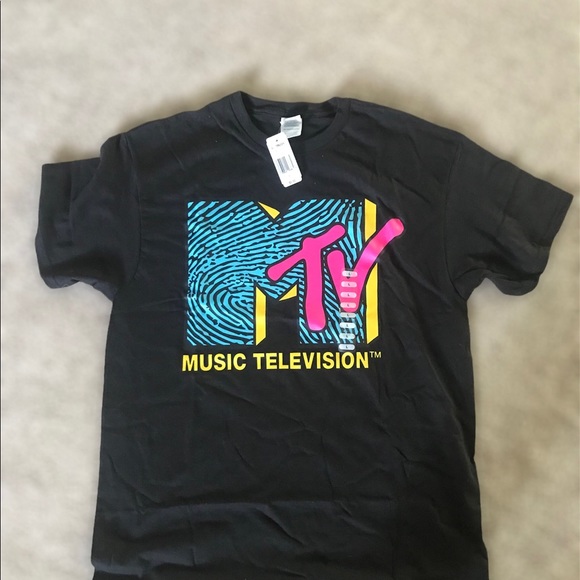 MTV Unisex Neon Retro Graphic Tee, Sz Large - Picture 11 of 11